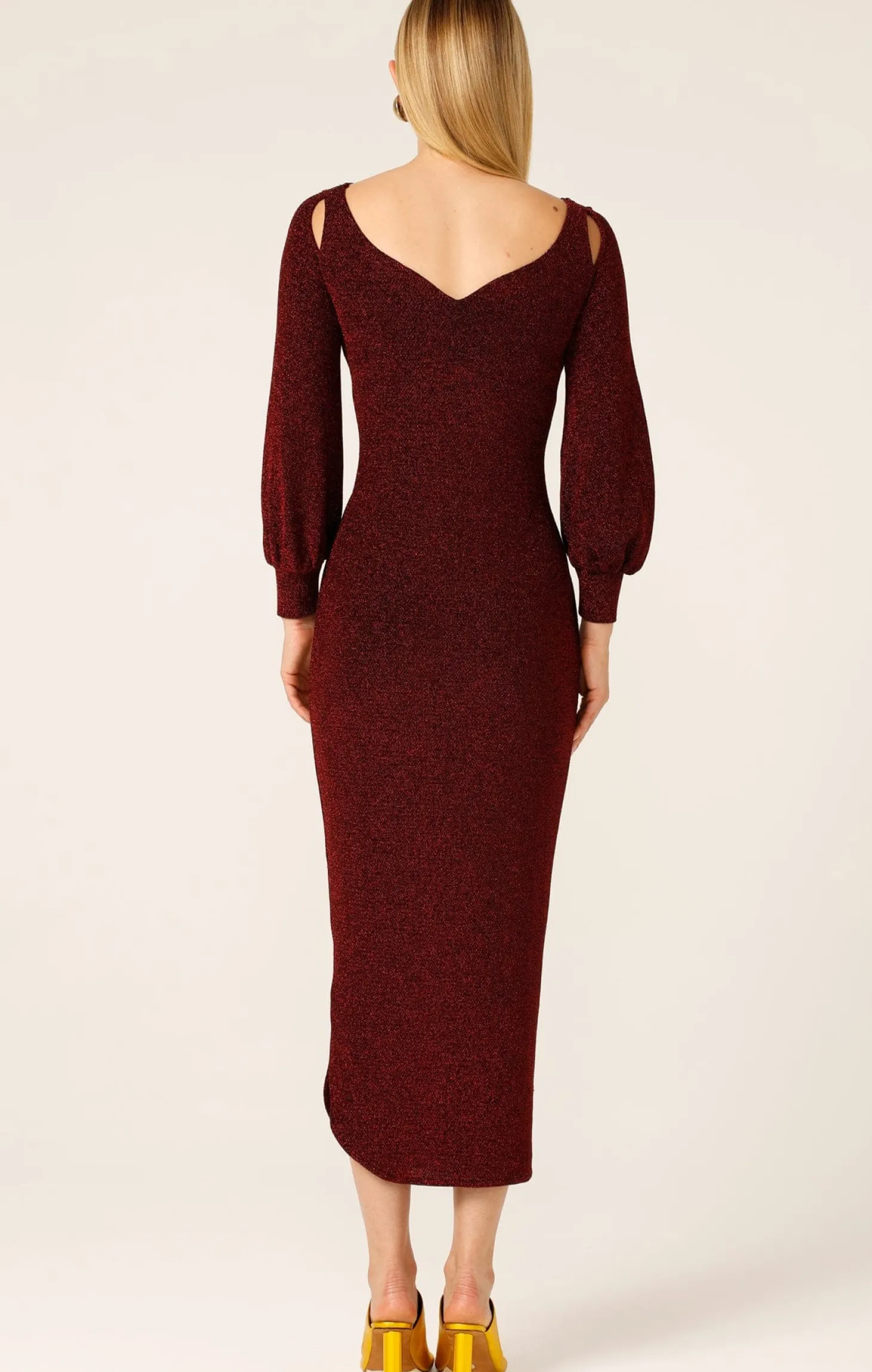ORION STAR DRESS IN RUBY