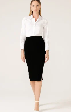 PENCIL SKIRT IN BLACK