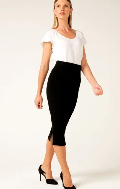 PENCIL SKIRT IN BLACK