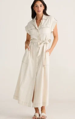 PORTIA DRESS IN NATURAL