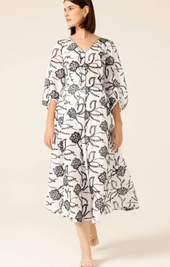 RADIANT REALM MIDI DRESS