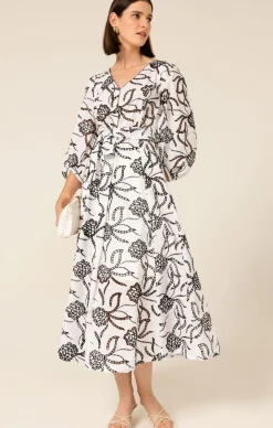 RADIANT REALM MIDI DRESS