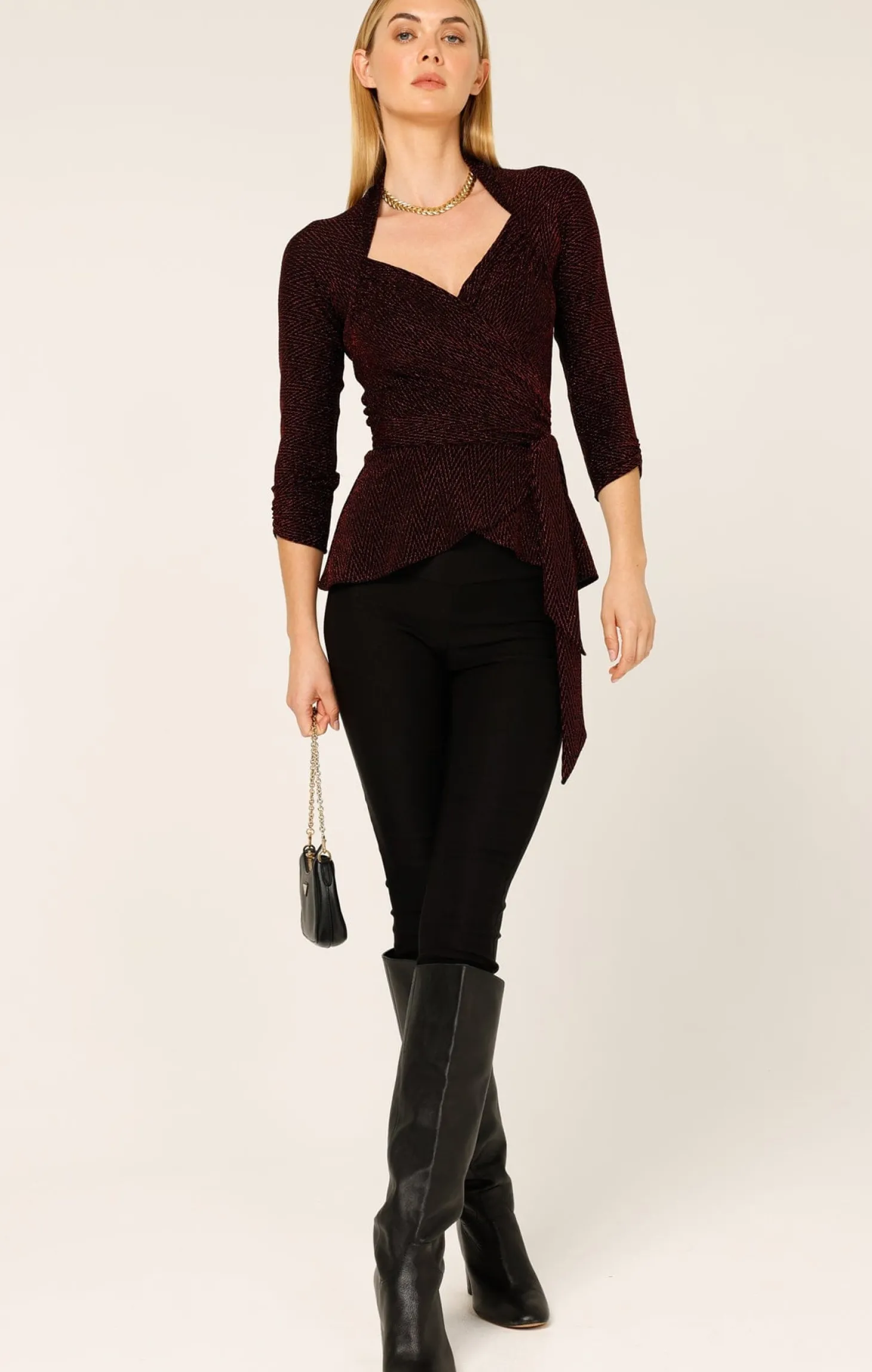 RIVERFIRE WRAP TOP IN RUBY