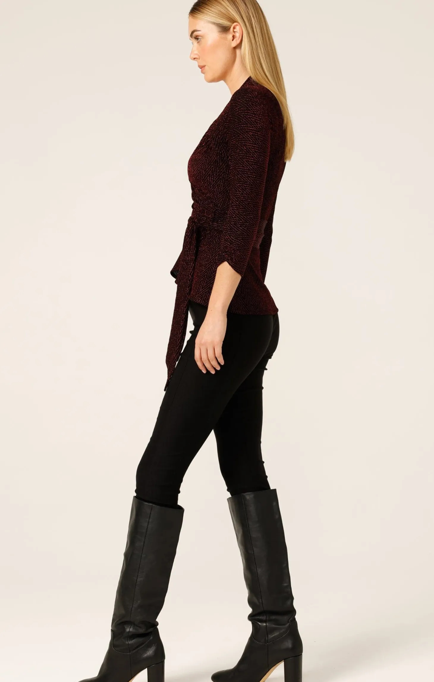 RIVERFIRE WRAP TOP IN RUBY