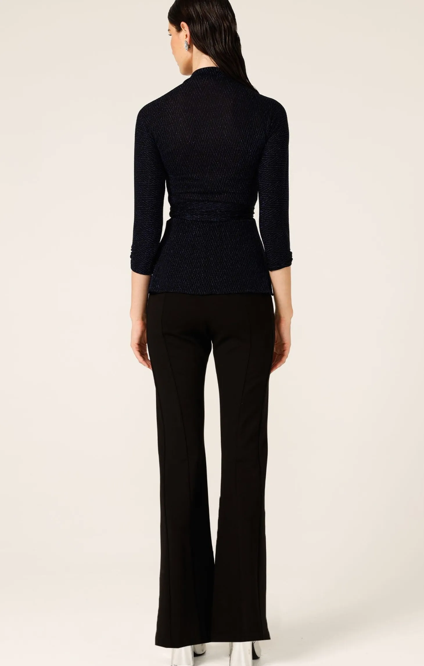 RIVERFIRE WRAP TOP IN SAPPHIRE