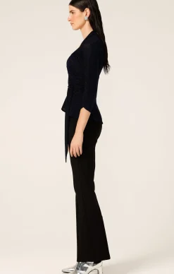 RIVERFIRE WRAP TOP IN SAPPHIRE