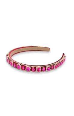SABINE HEADBAND IN HOT PINK