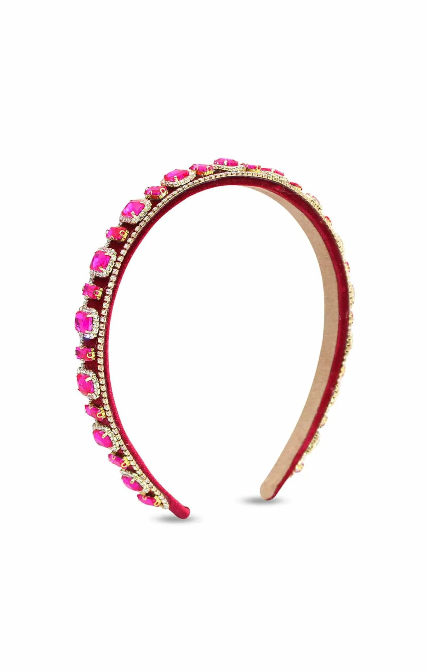 SABINE HEADBAND IN HOT PINK