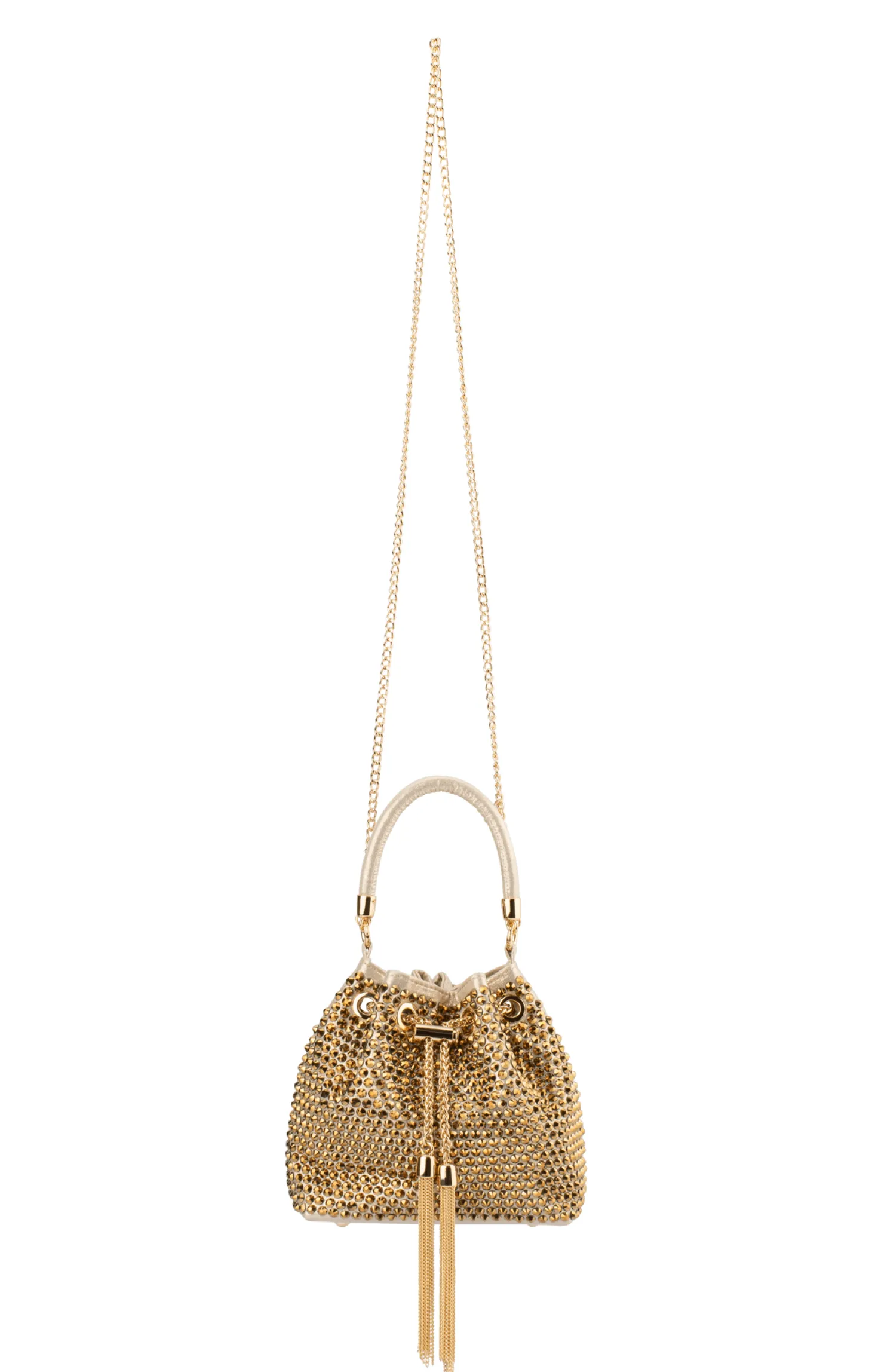 SANTORINI STUDDED POUCH IN GOLD