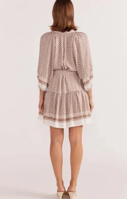 SOLEIL SMOCK DRESS IN BEIGE