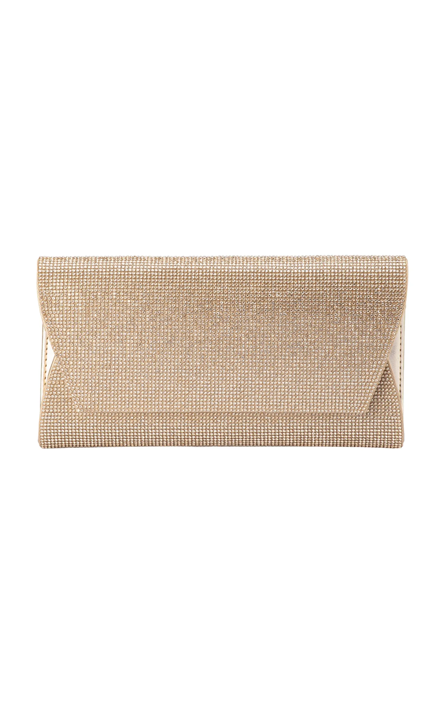 STACEY CRYSTAL CLUTCH IN GOLD