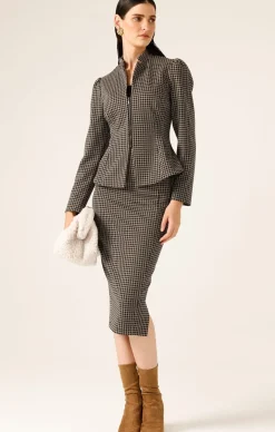 STAR CHECK SKIRT