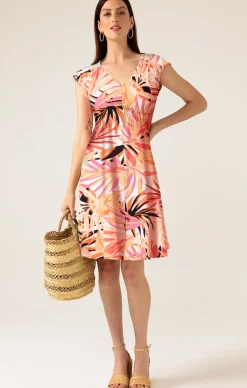 SUGAR SUGAR DRESS IN PEACH PALM