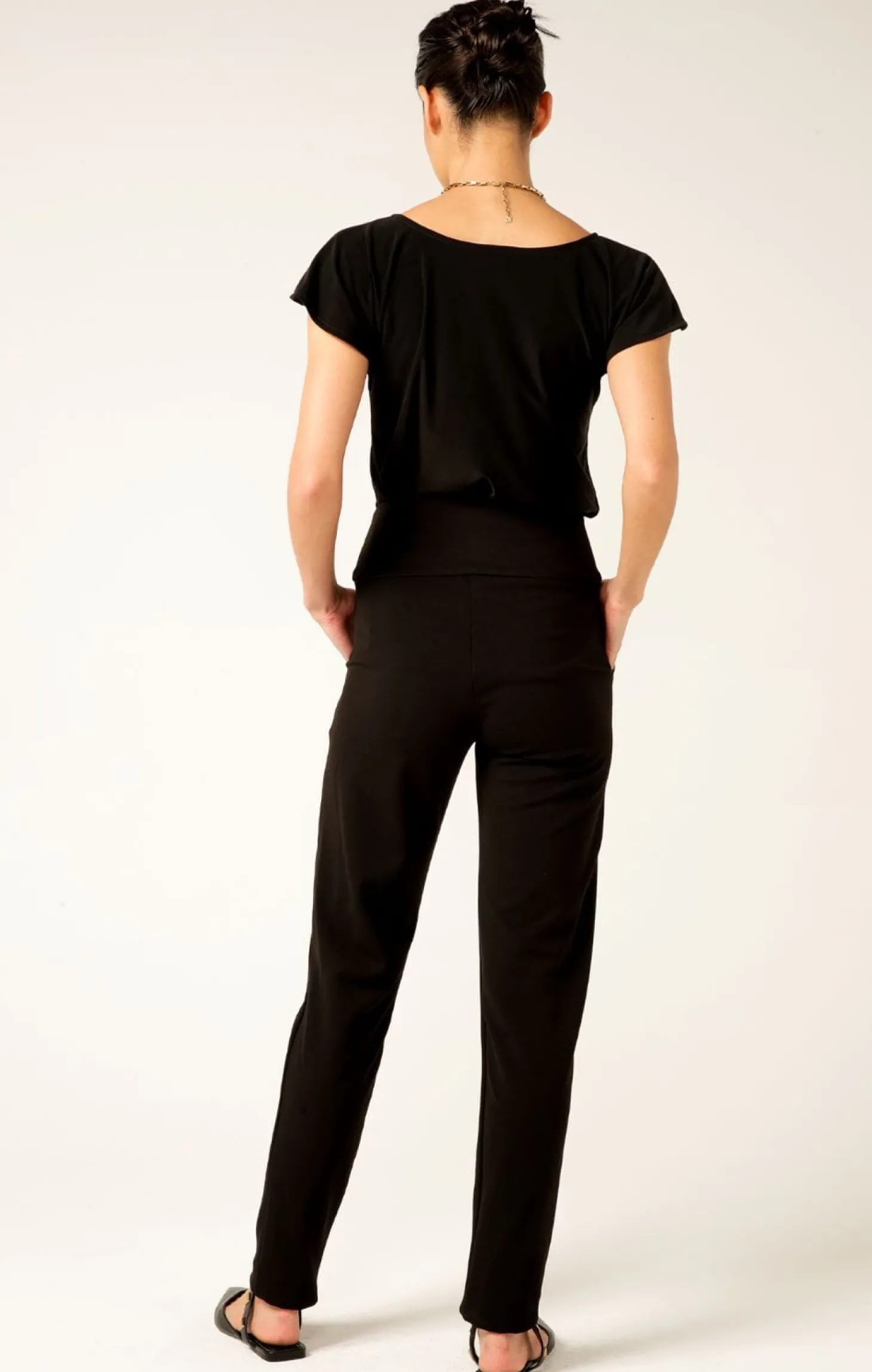 TAPERED LEG PANT TALL IN BLACK