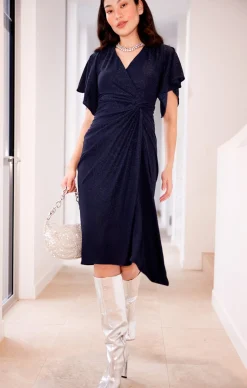 THE EMPORIUM DRESS IN NAVY