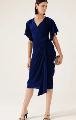 THE EMPORIUM DRESS IN SAPPHIRE