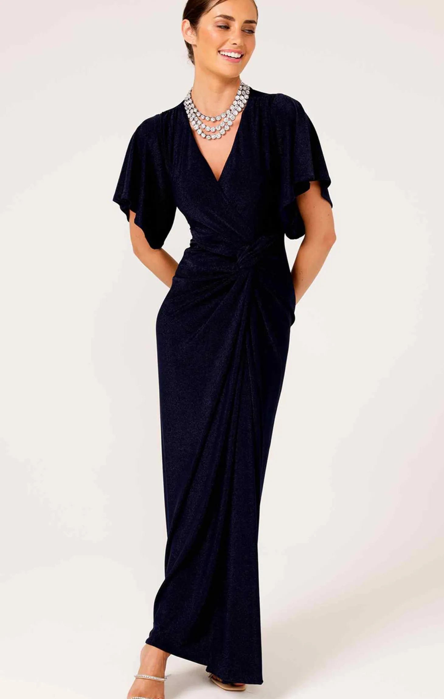 THE EMPORIUM MAXI DRESS IN NAVY