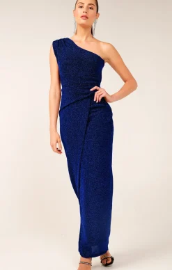 VALEDICTORY DRESS IN SAPPHIRE