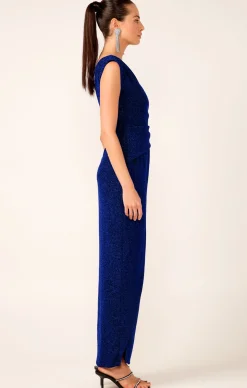 VALEDICTORY DRESS IN SAPPHIRE