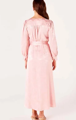 VERSAILLES WRAP DRESS IN PINK