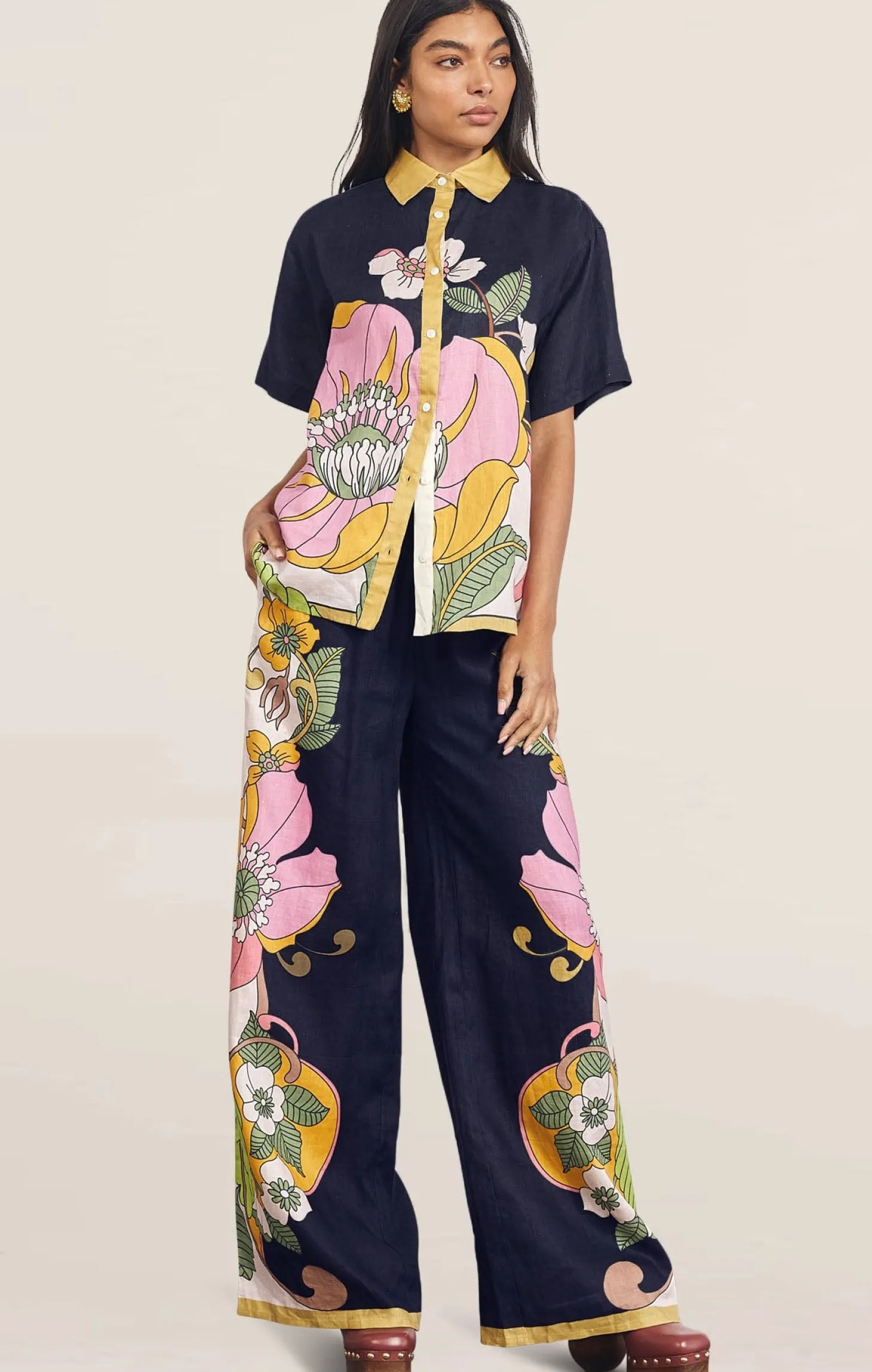 VIVID BUTTON UP SHIRT